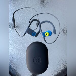 Beats Powerbeats Wireless Earphones - Blue and Black